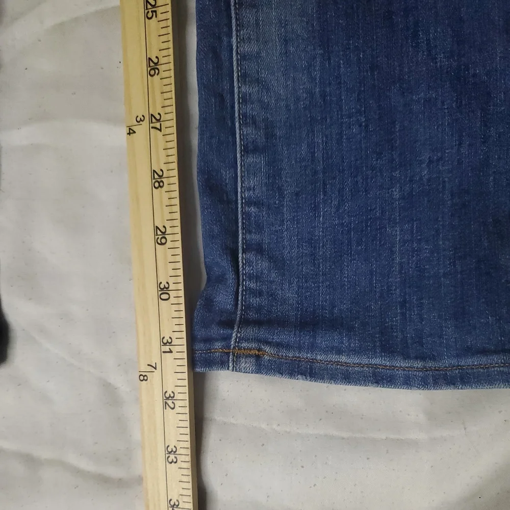 True Religion Sz 27 Blue Denim Straight Leg Womens Jeans - Picture 8 of 10